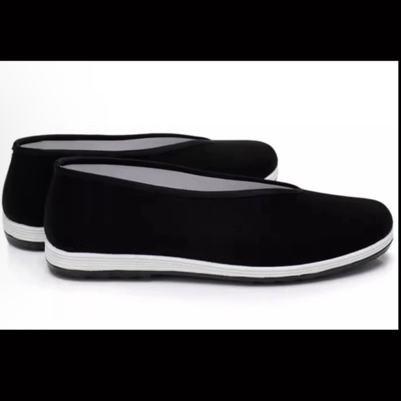 KungFu Canvas Flat Slip on Shoes Toji Fushigiro Cosplay Black NEW - Picture 1 of 7